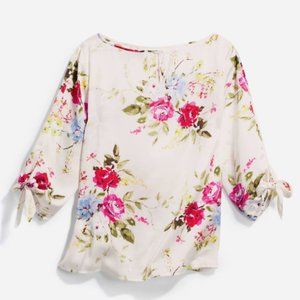 Silk Floral Tie Sleeve